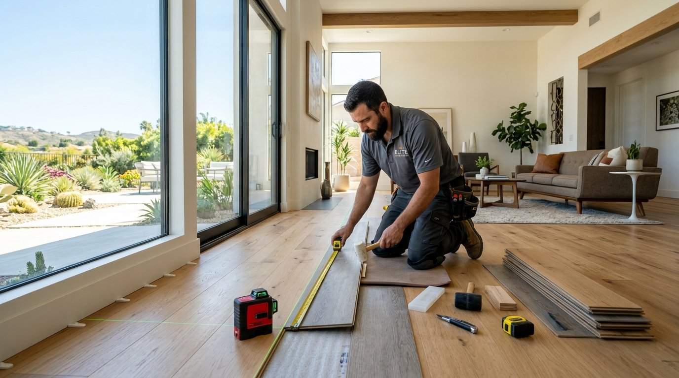 What Is the Average Labor Cost Per Square Foot for Flooring Installation in Santee, CA